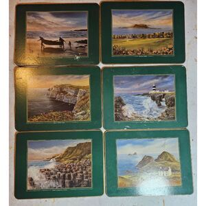 John Hinde Irish Tableware Collection - 5 11" x 8.5" Cork Backed Place Mats